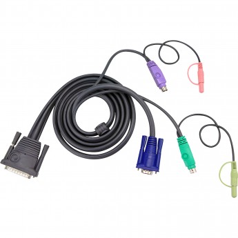 KVM кабель ATEN 2L-1705P CABLE DB25M--HD15M/MINIDIN6M/M KVM кабель ATEN 2L-1705P CABLE DB25M--HD15M/MINIDIN6M/M