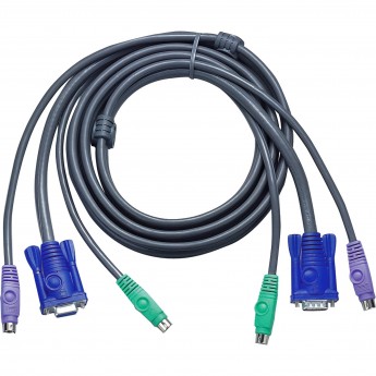KVM кабель ATEN 2L-5005P/C CABLE HD15M/MD6M/MD6M--HD15F/M, 5m KVM кабель ATEN 2L-5005P/C CABLE HD15M/MD6M/MD6M--HD15F/M, 5m